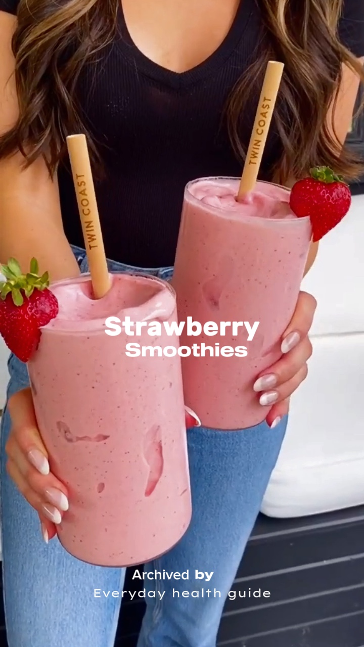 Strawberry smoothies