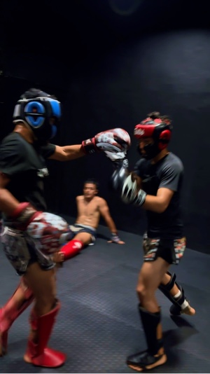 Treino de muaythai