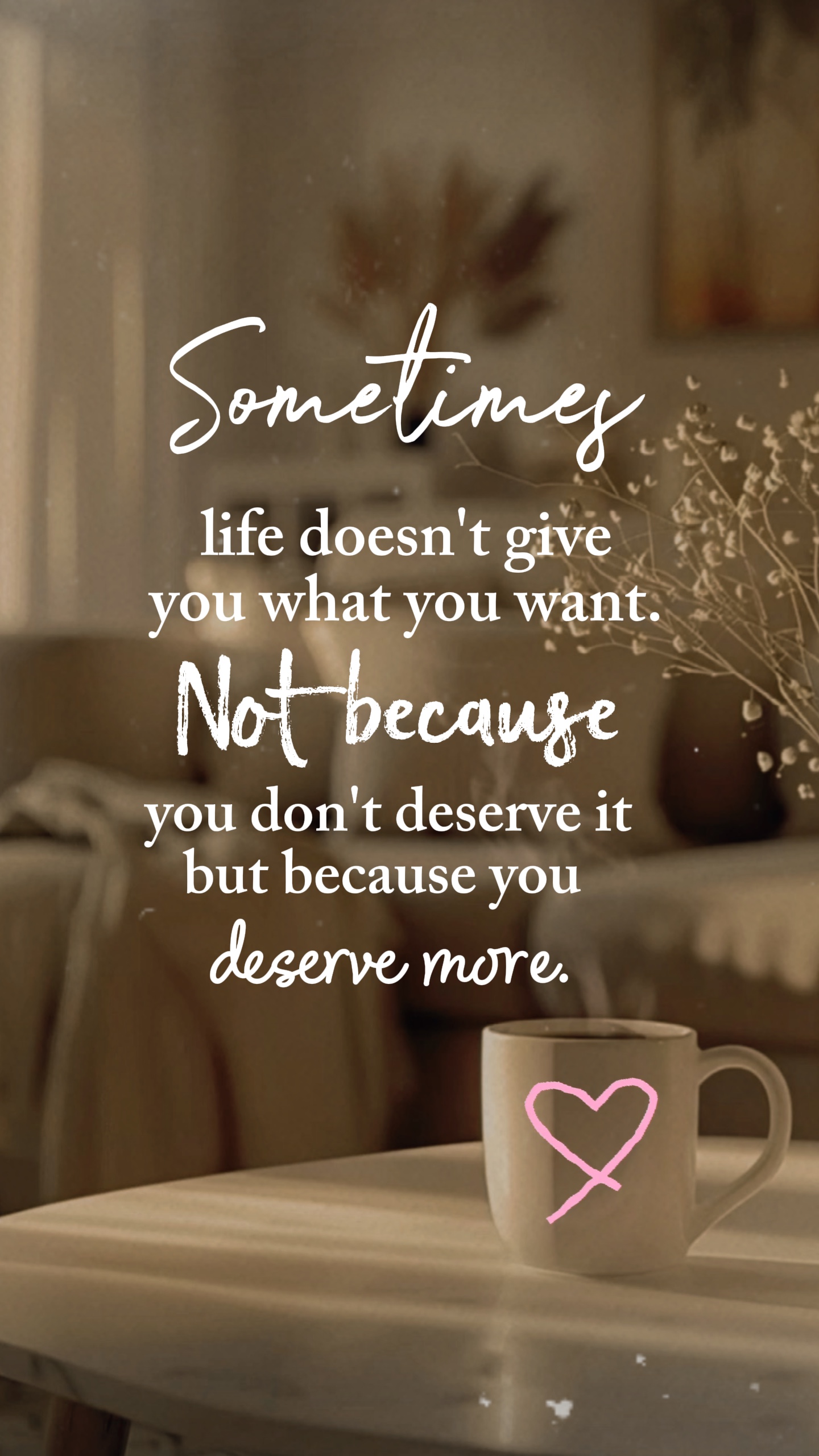 You deserve more