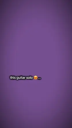 This guitar solo