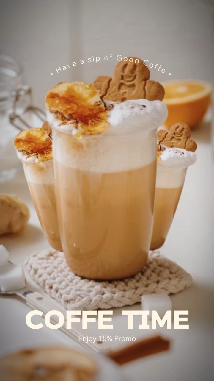 Anúncios de promoção de café