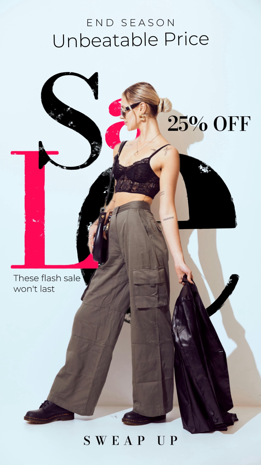 CTA Clothing Industry Ads Template in Magazine Style