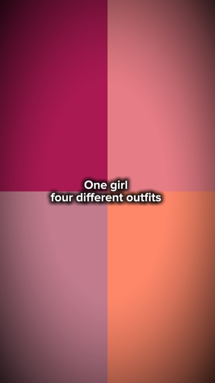 quatre tenues différentes 