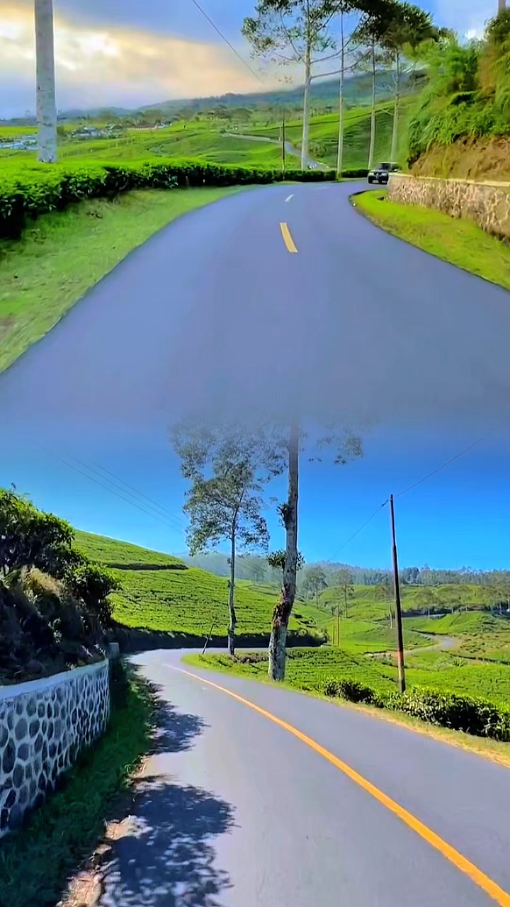 Collage HD de viaje por carretera