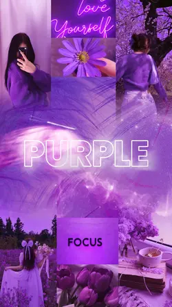 Purple Photo Collage