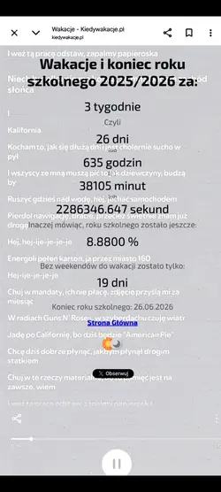 WAKACJE