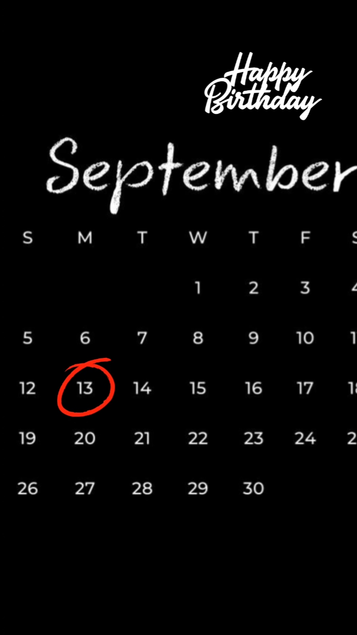 HBD 13 September