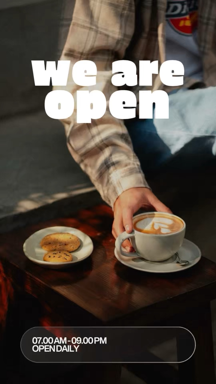 We are open 