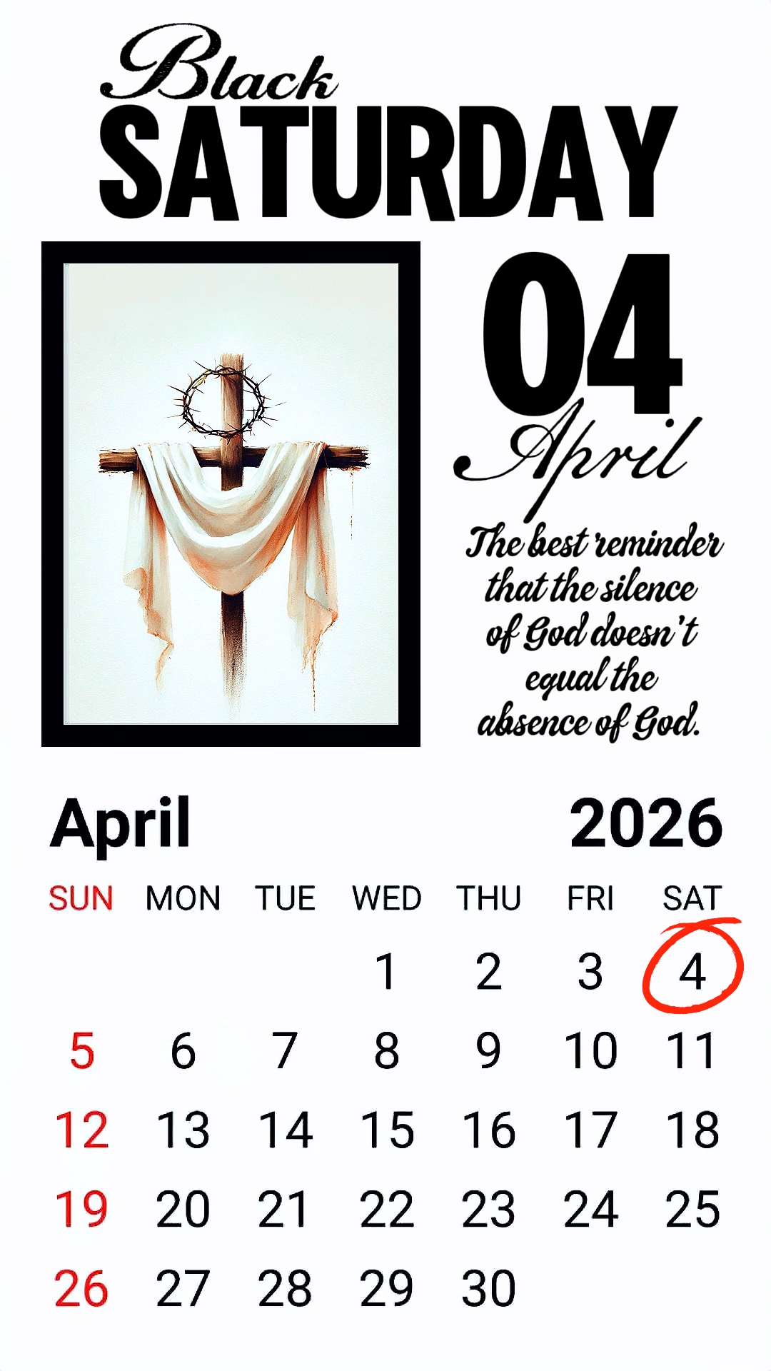 Sábado 4 de abril de 2026