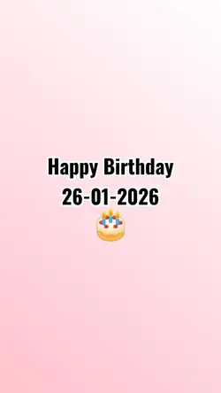 HBD 26 JANUARY 