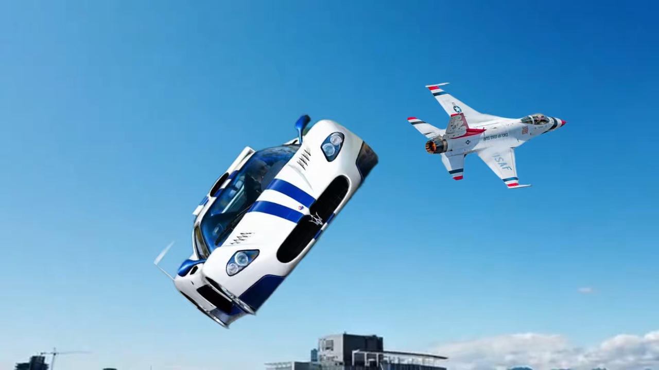 VOITURE DANS L'ESPACE