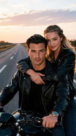 Couple Riding