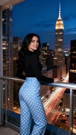 Ai Night View Buildi