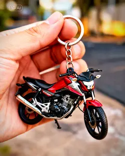 Sua moto de chaveiro