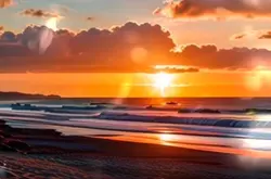 海沿い夕焼けヒーリングBGM