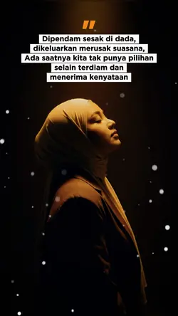 Dipendam sesak dada