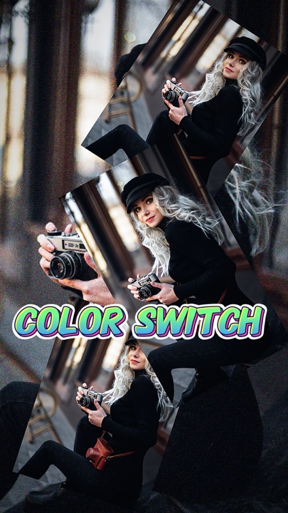 Commutateur de couleur photo 