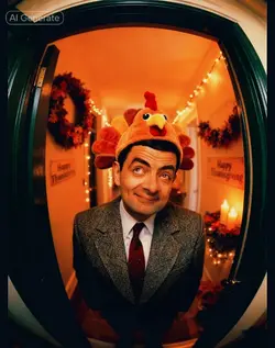 Mr Bean as visitor 