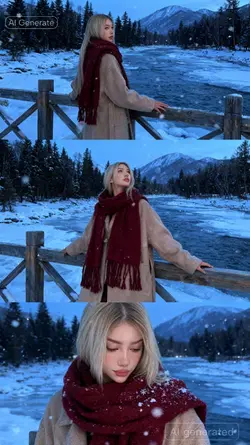 snow photoshoot 