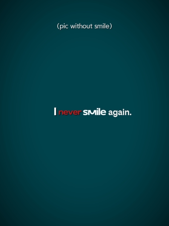 Sonrisa y sin sonrisa