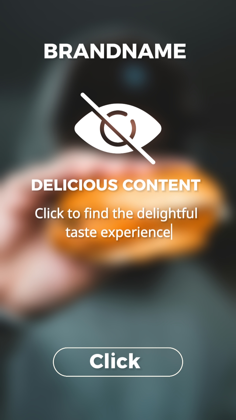 Food Burger Promotion Product Display Tiktok Style