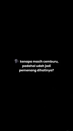 kenapa cemburu?