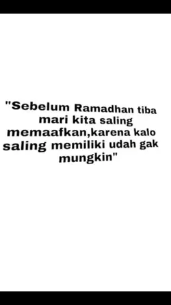 sebelum Ramadan tiba