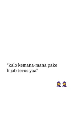 pake hijab ya