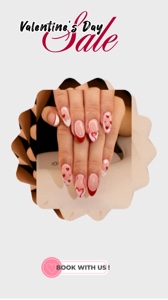 VENTA DE UÑAS DE SAN VALENTÍN