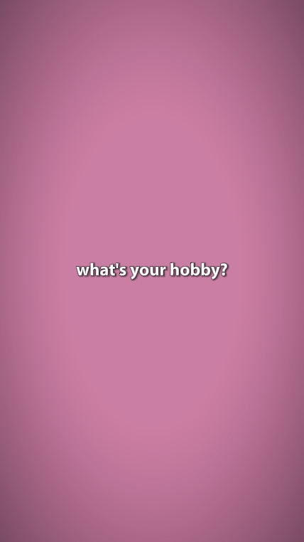 Qual é o seu hobby