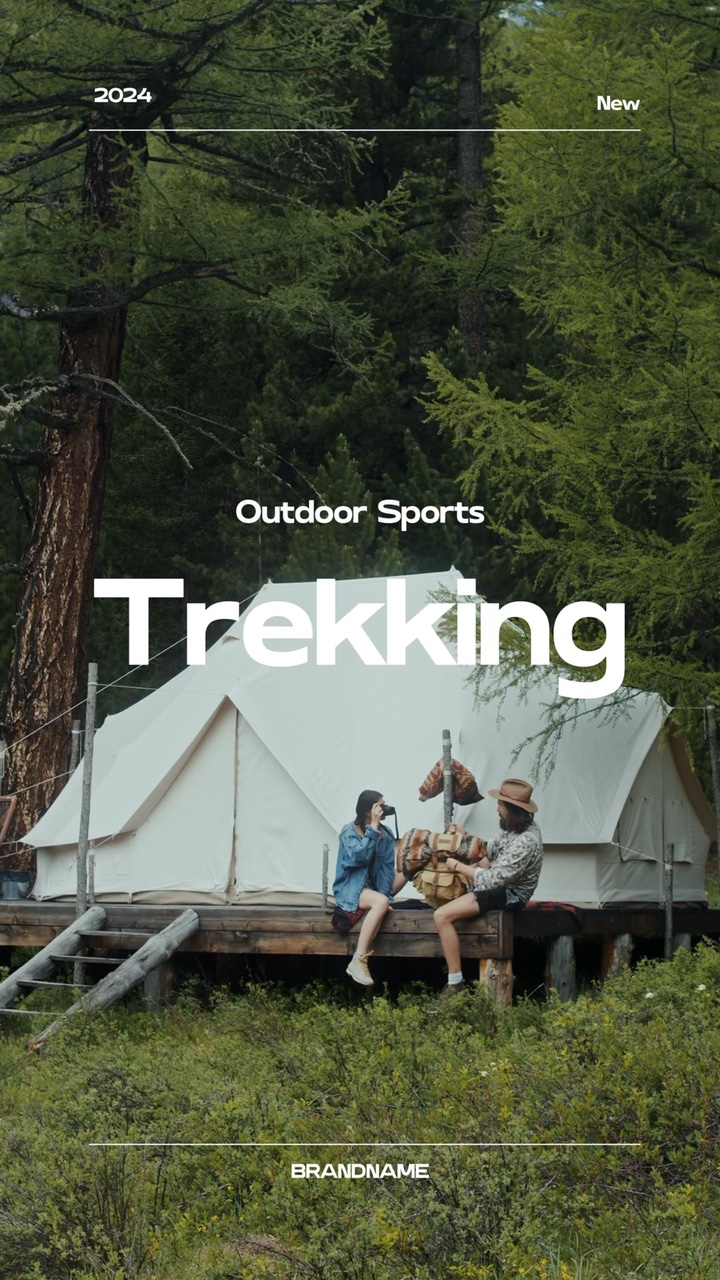Minimalist estetik açık hava sporları marka şablonları