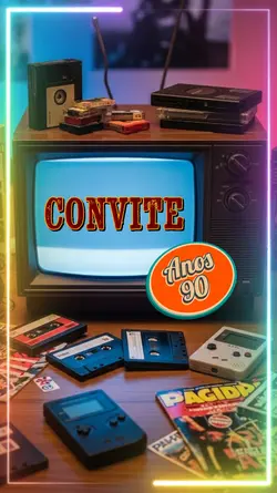 Convite anos 90
