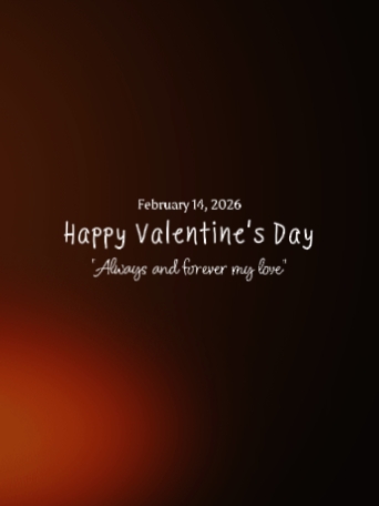 Feliz día de San Valentín