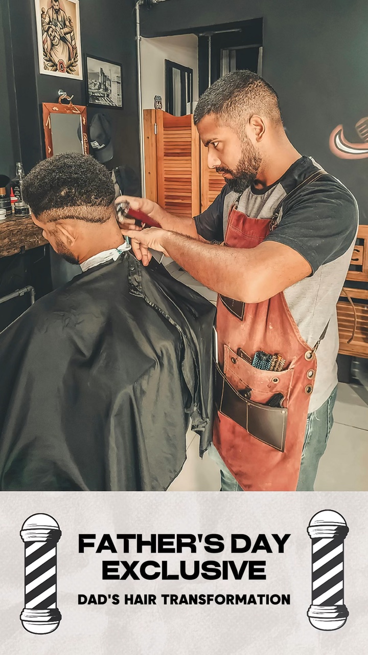 Template Bisnis Hari Ayah Layanan Offline BarberShop