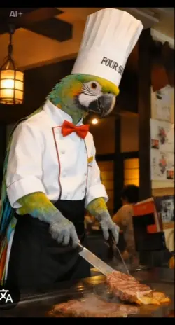 ステーキ屋さんインコ