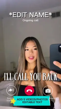 i’ll call you back