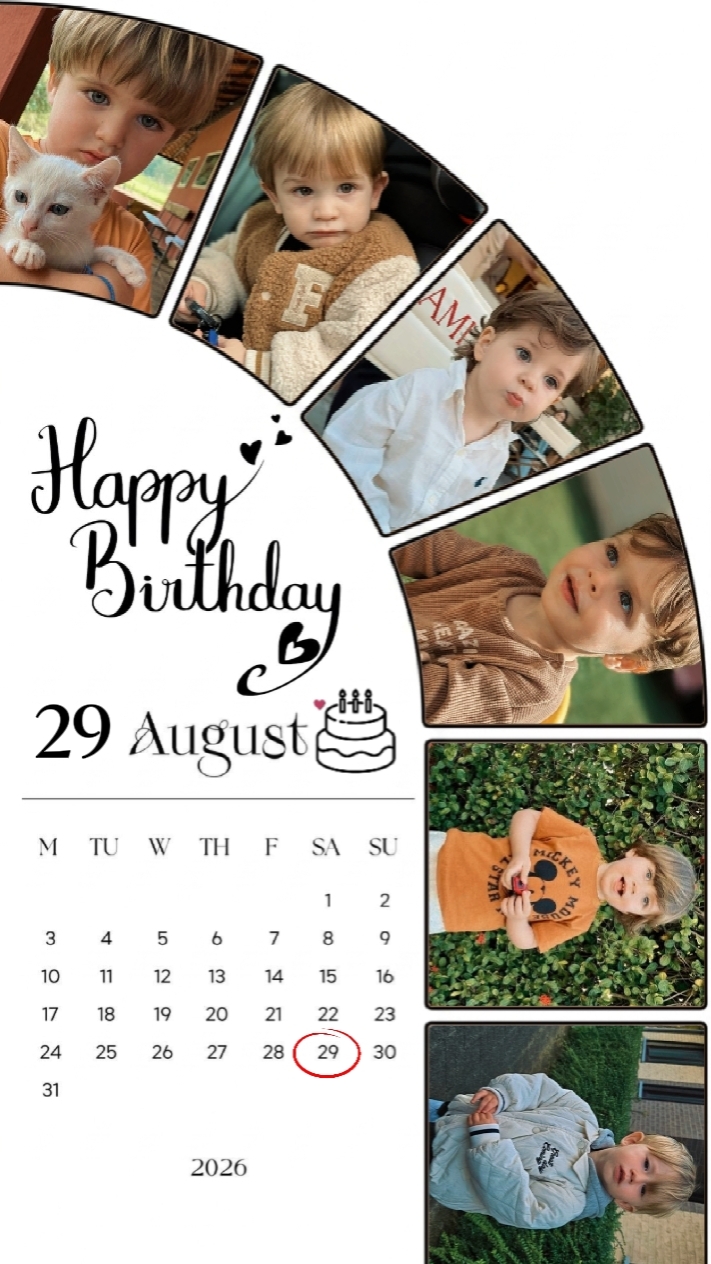 BDAY SON 29 AUGUST