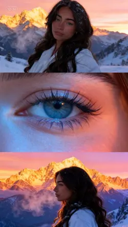 SUNSET SNOW SHOOTING