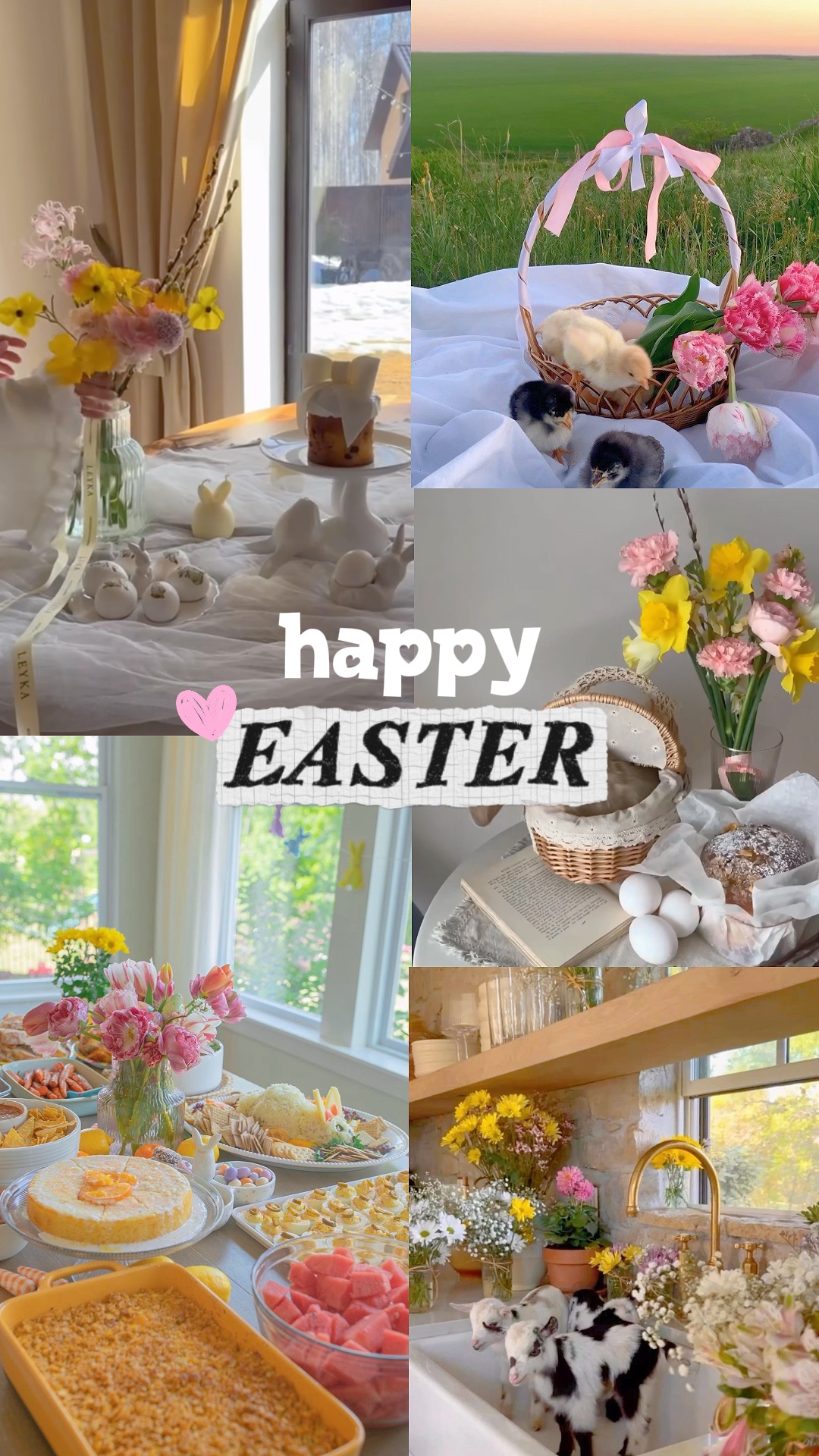 Collage de conejito de Pascua