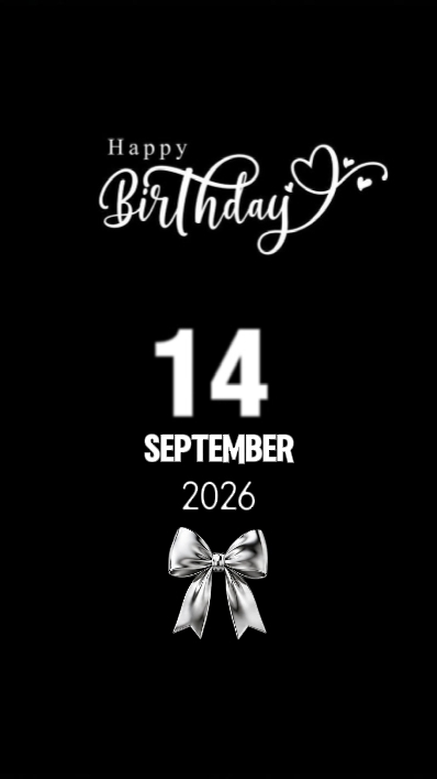 B'day 14 September 
