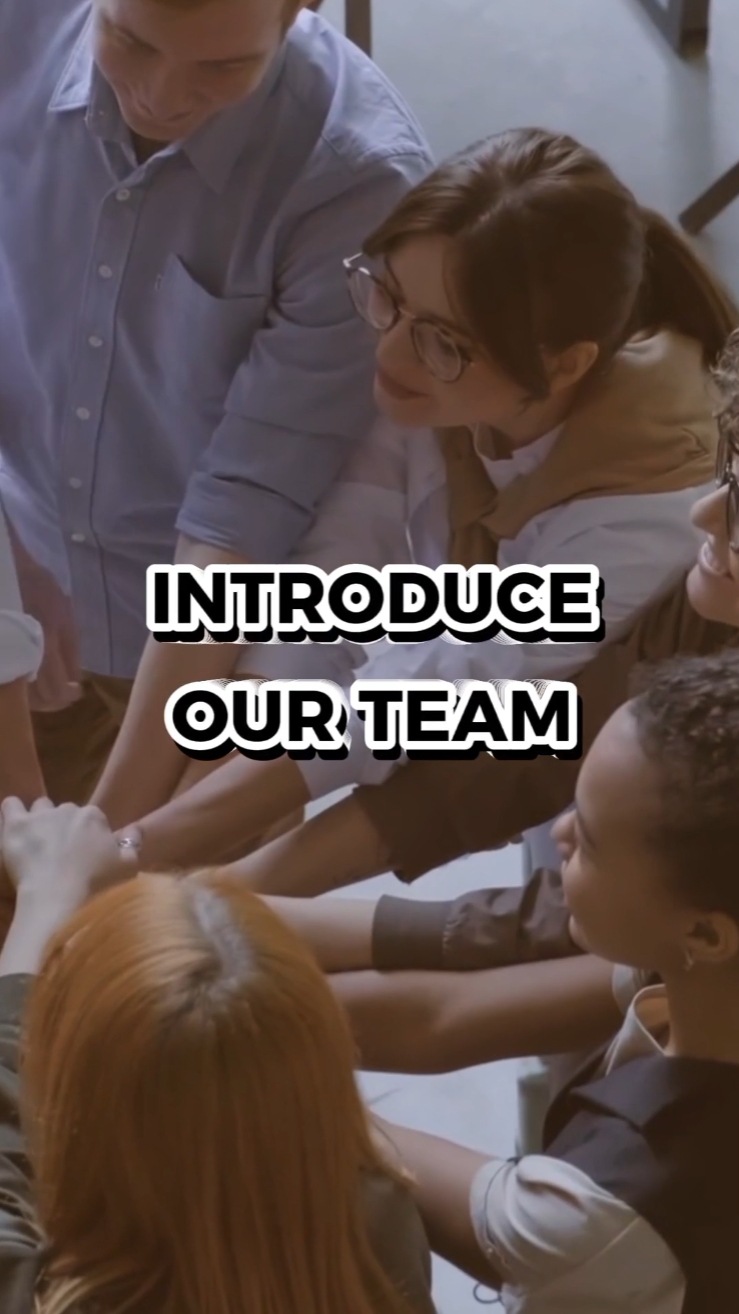 Team Members Self introduction Cutout TikTok Style