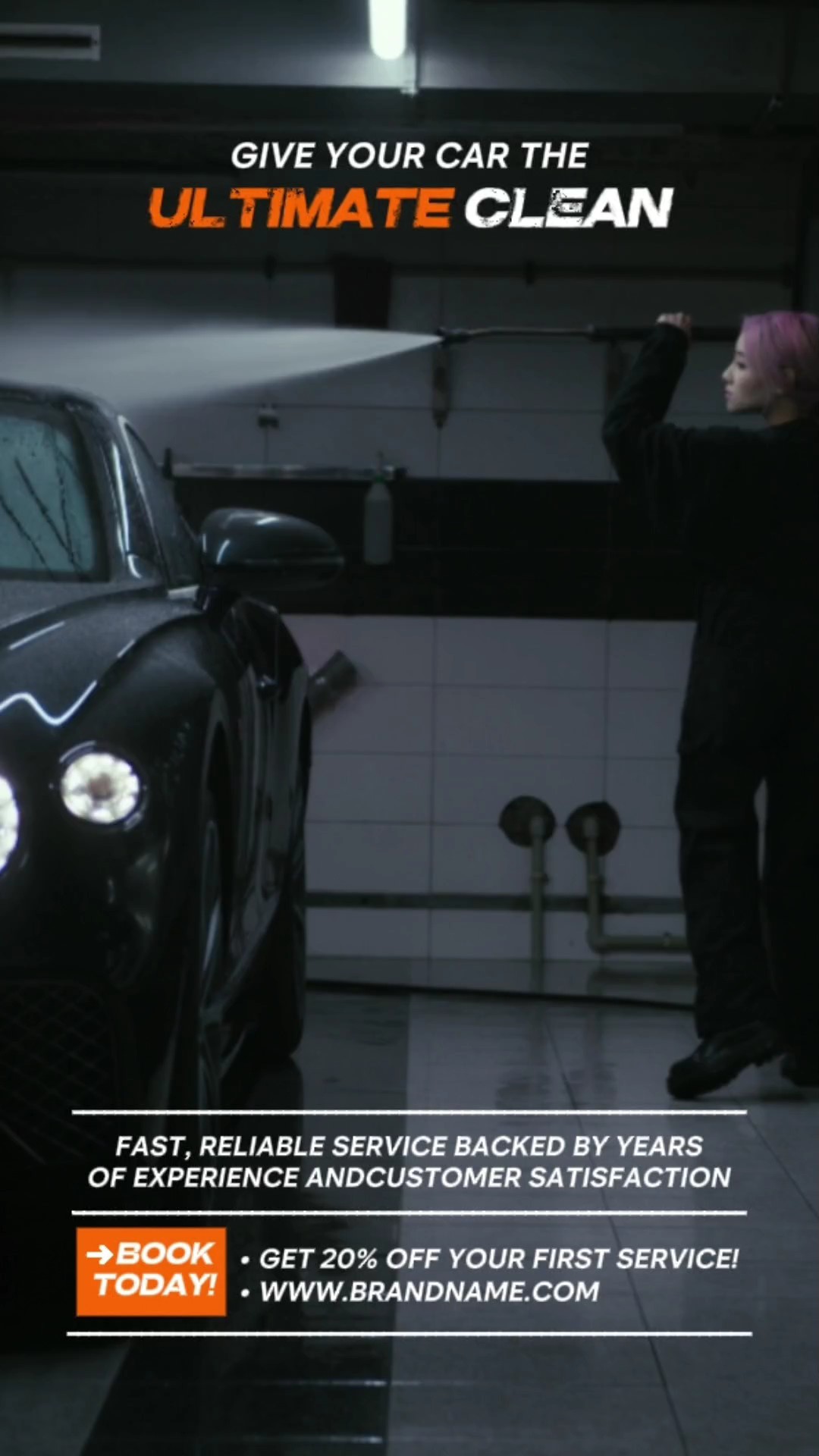 Split Screen Auto Car Wash Promo Ads