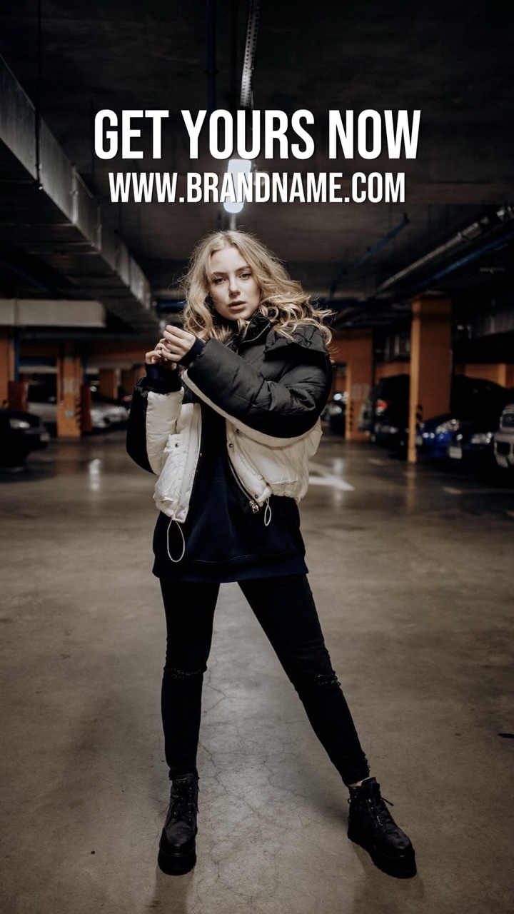 Clothing Product Display in TikTok Style