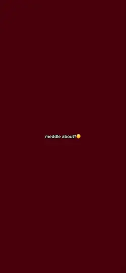meddle about.🤫
