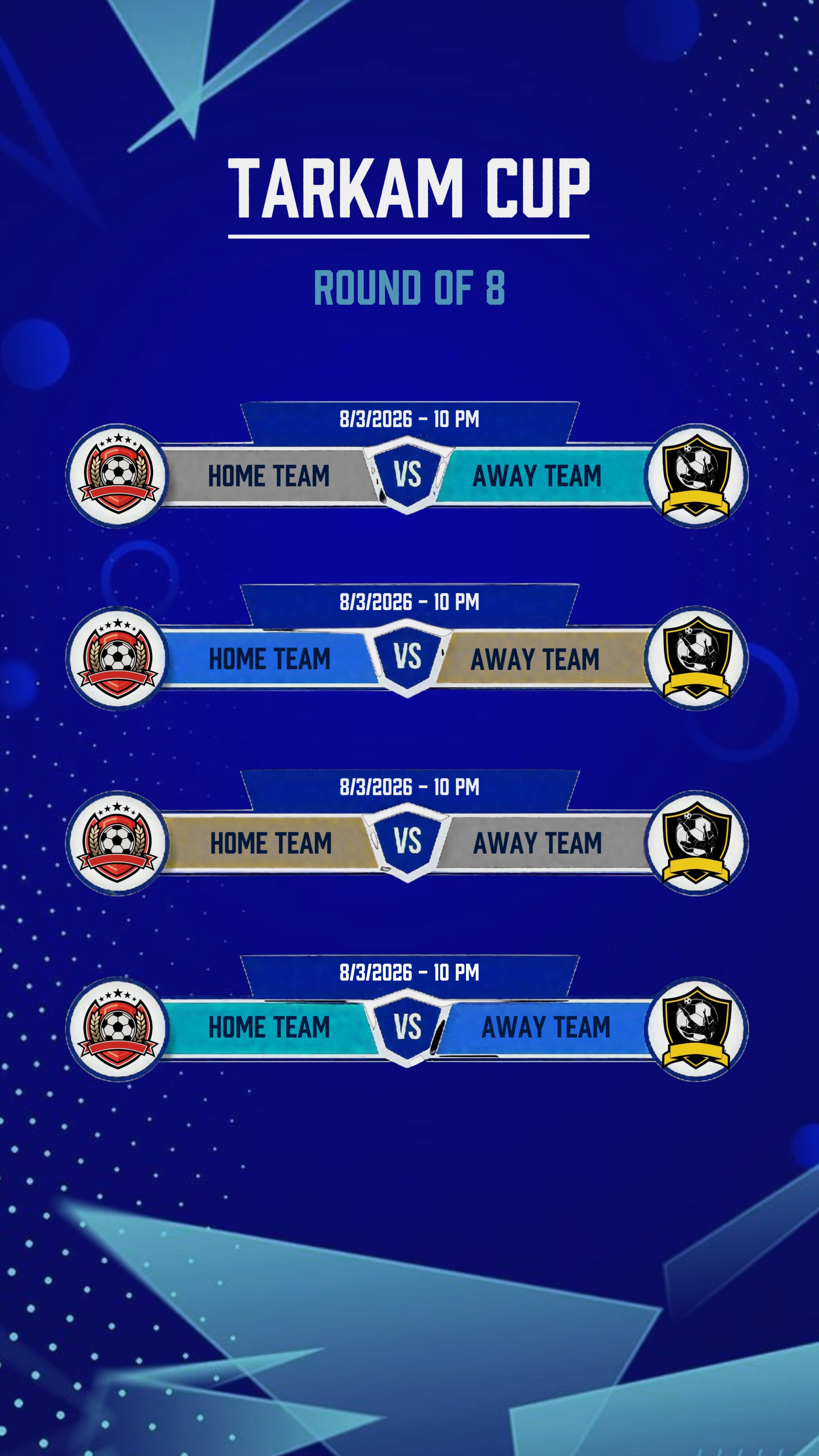 CALENDRIER DE MATCH 8