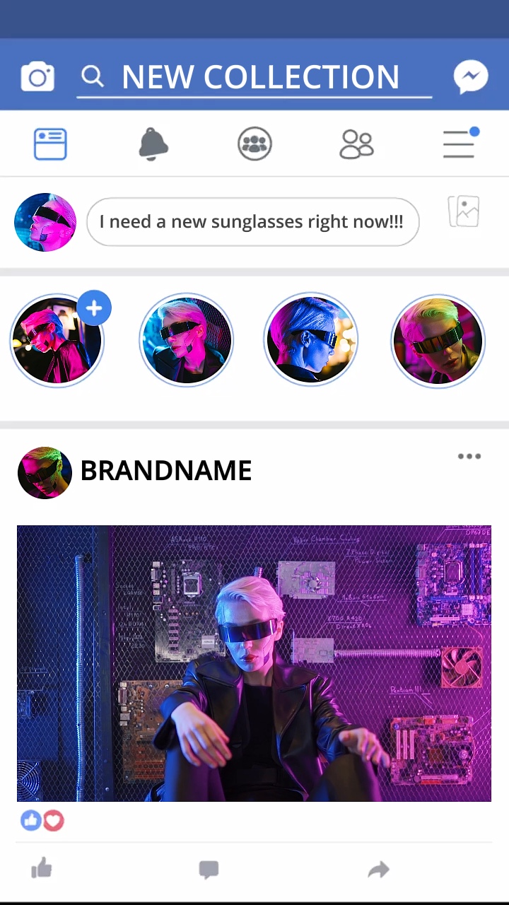 Sunglasses Product Display Cool Effect TikTok Style