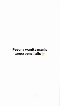 tanpa pensil alis