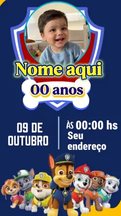 convite editável 