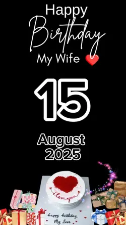 HBD Wife 15 August