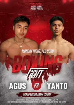POSTER BOXING FIGHT